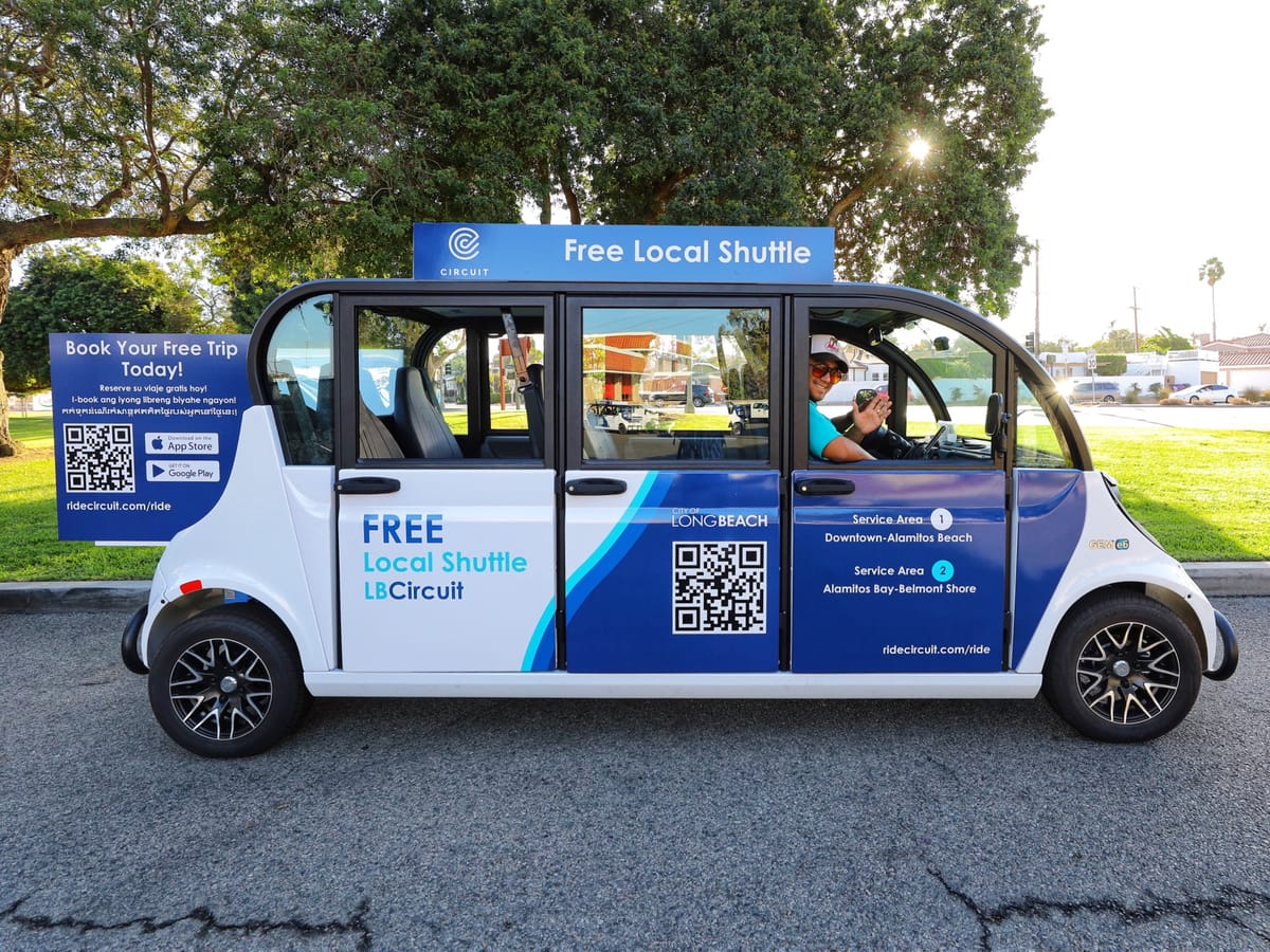 Long Beach extends free micro-transit program between Downtown and Alamitos Bay