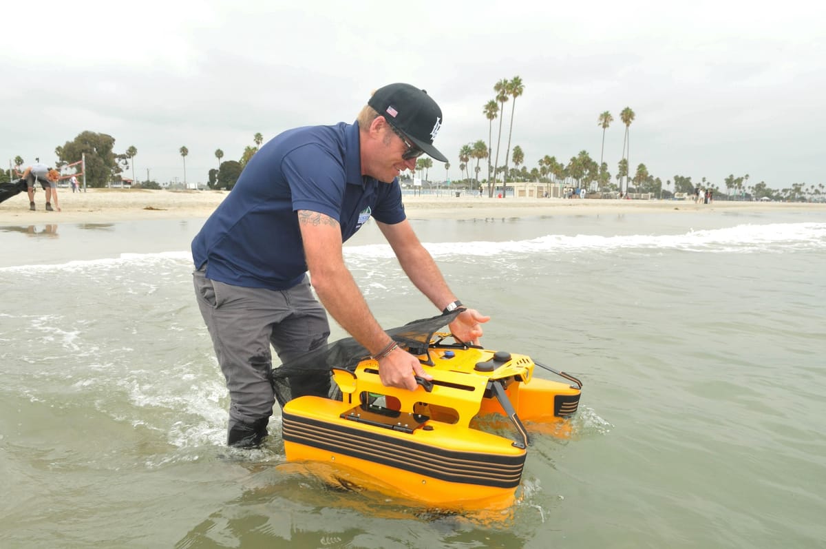 Long Beach looking for youth artwork and a name for its new 'Jellyfish' trash removal bot