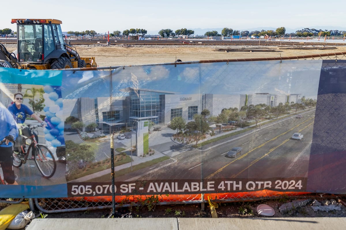 An industrial facility is going up near Long Beach Airport, with more projects in the works, developer says